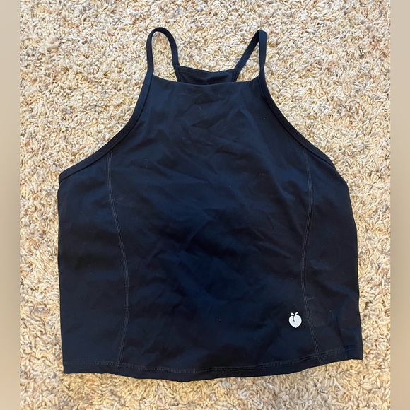 Black high neck workout tank size Medium brand Flex Living - Picture 1 of 3